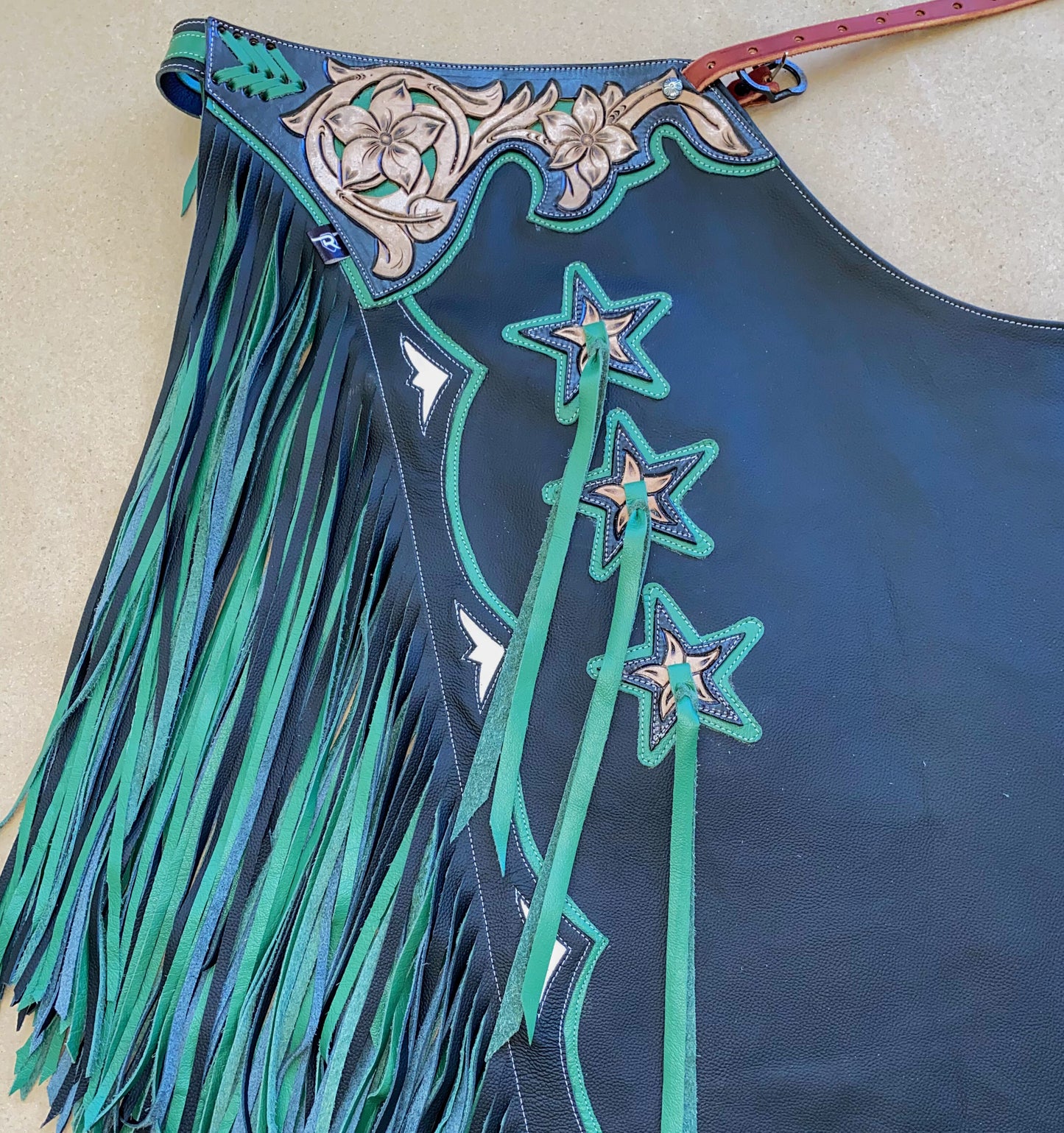 SET CHAPS AND VEST - RW300 DOUBLE FRINGE - Rodeo Wins