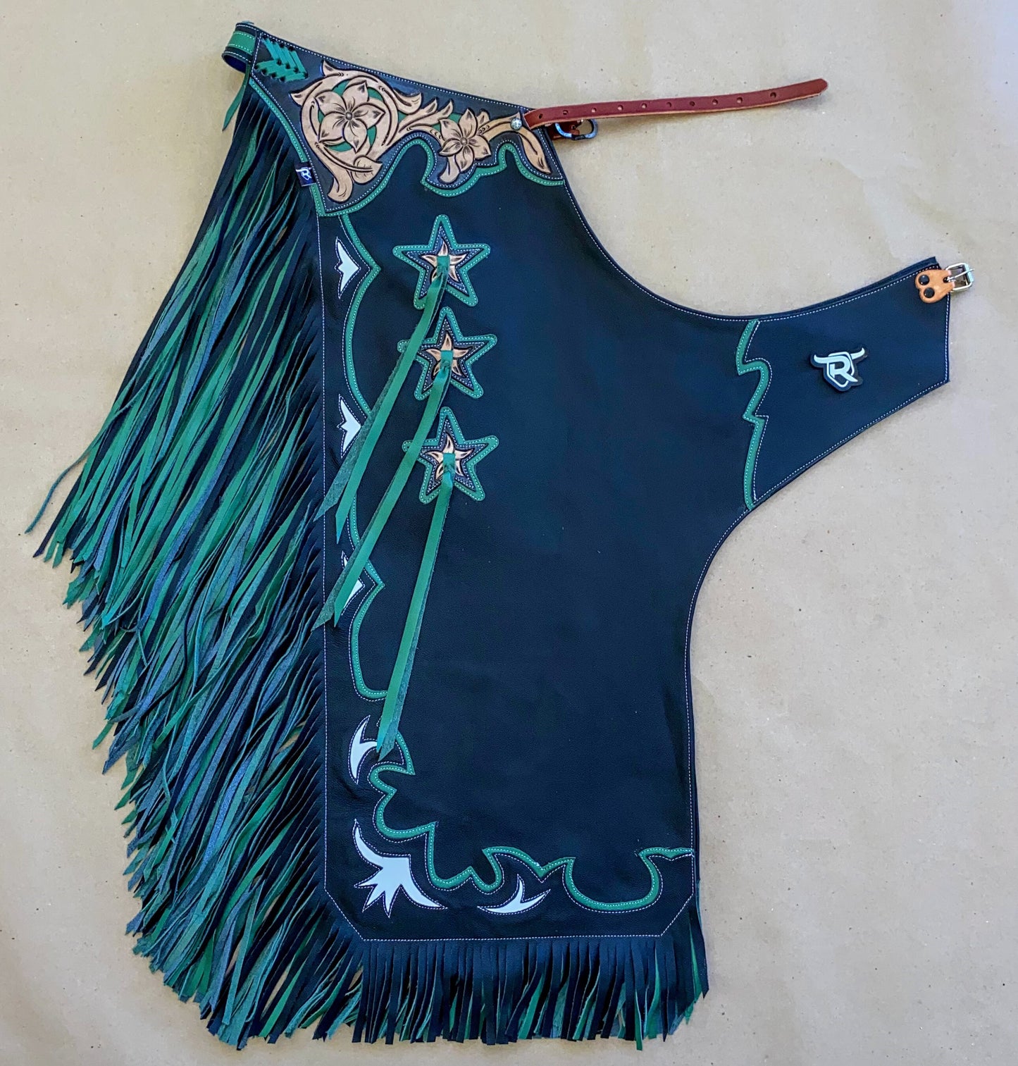 SET CHAPS AND VEST - RW300 DOUBLE FRINGE - Rodeo Wins