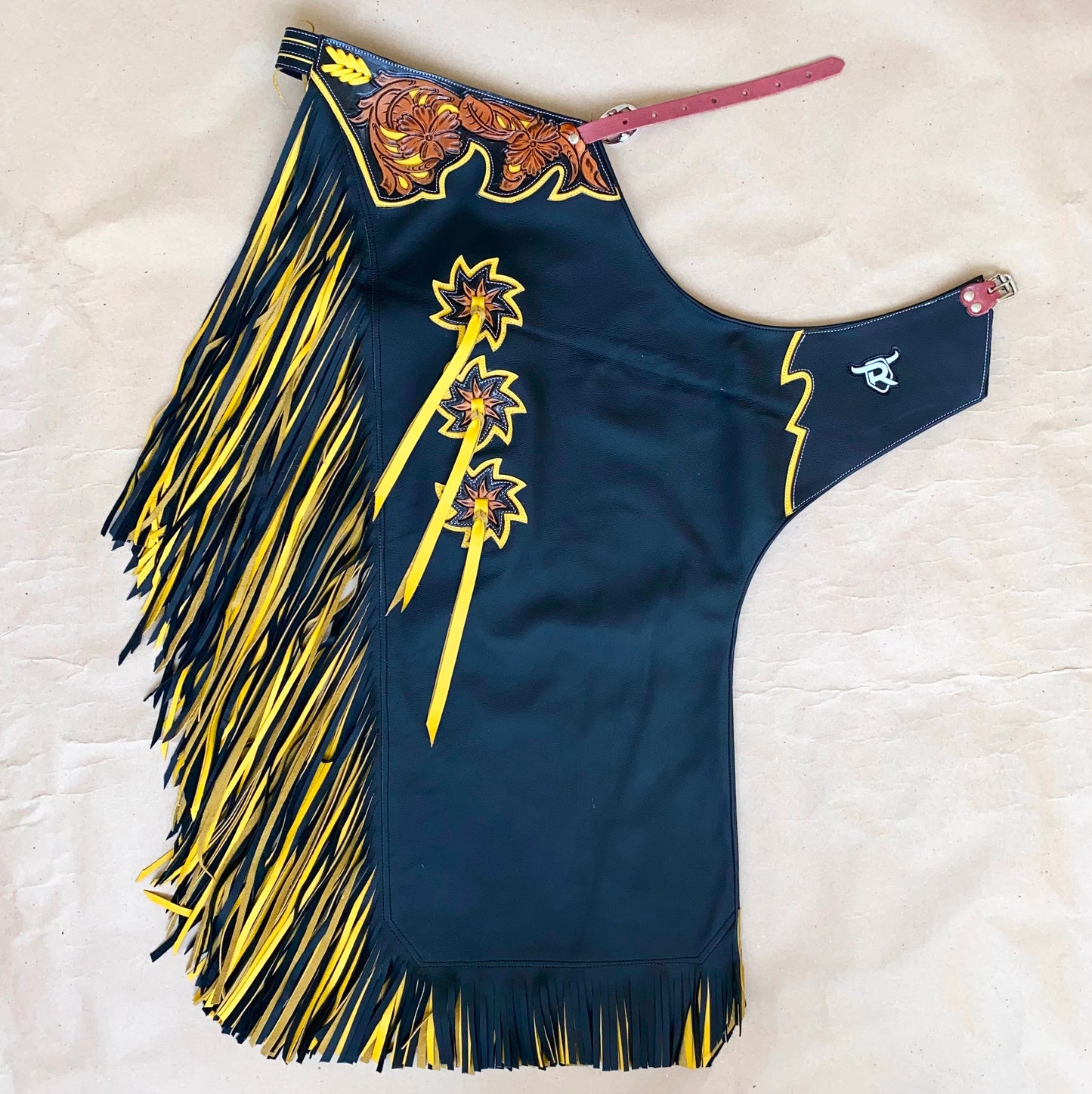 CHAPS BLACK STYLE STANLEY- MADE TO YOUR MEASURAMENTS