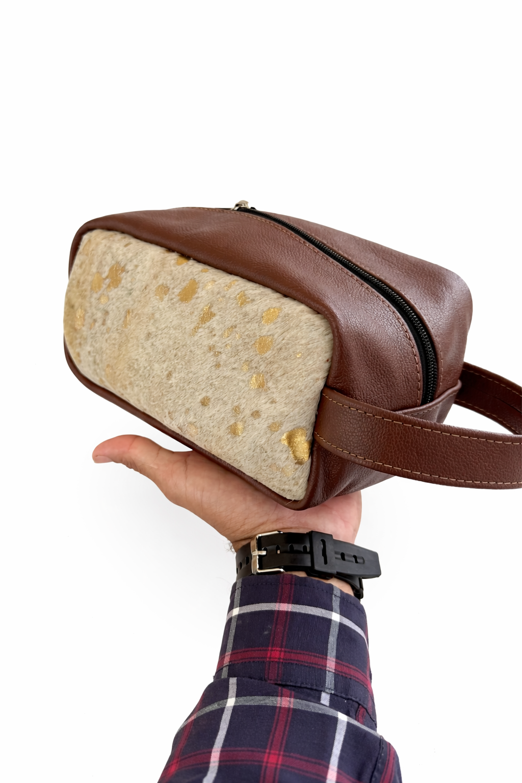 Hair-On Cowhide Dopp Kit – Real Leather. Built to Last. - Rodeo Wins 