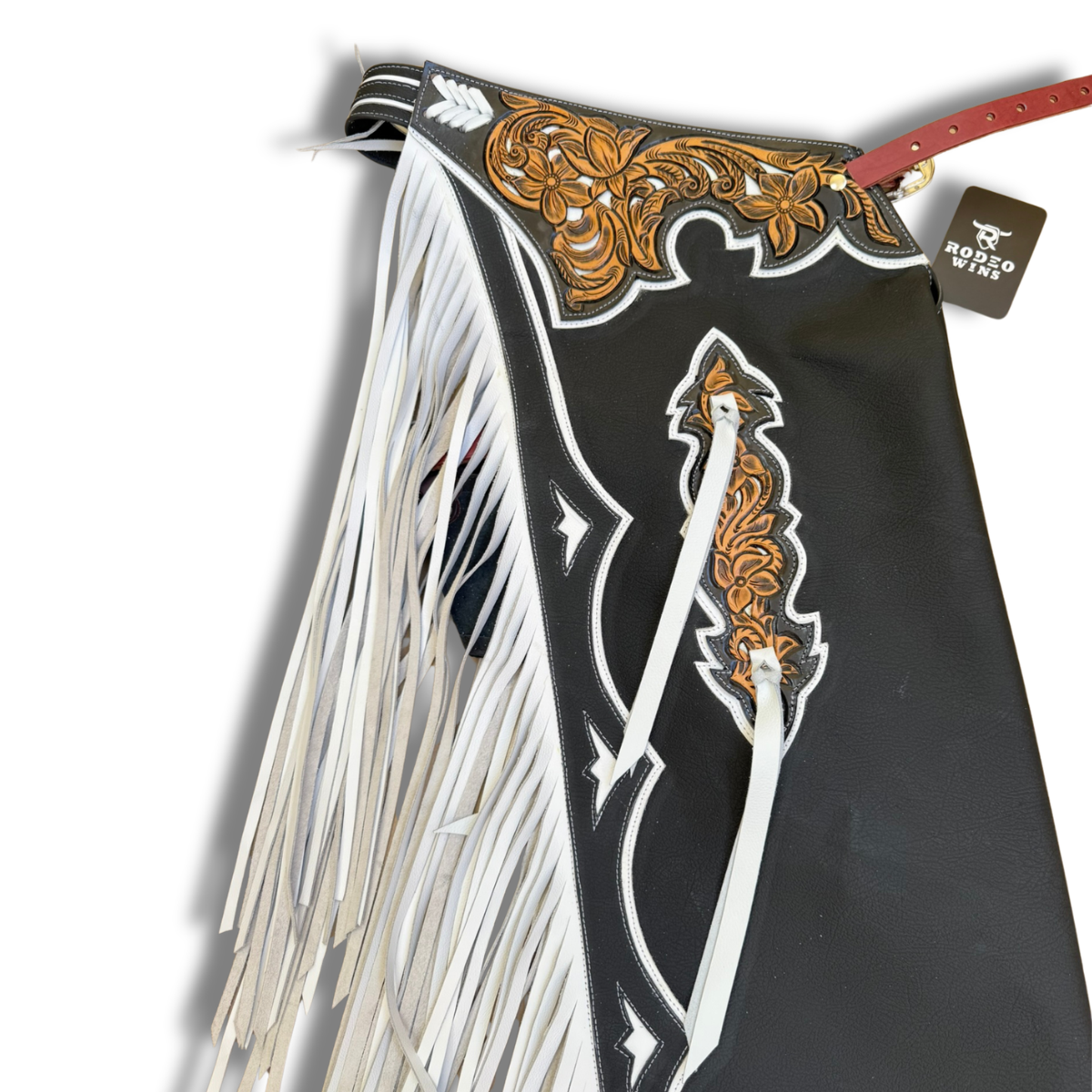Rodeo Wins Chaps - black/white RW0626 - Custom made