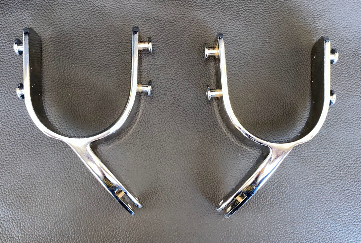 Spurs Rider Bull Riding Spurs – Stainless Steel Rodeo Spurs with 3 Inch Shank and ...